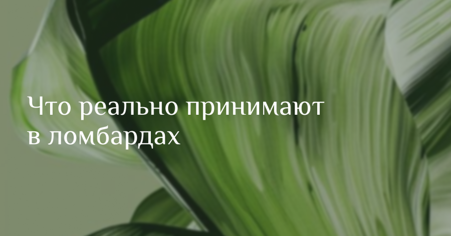 Что реально принимают в ломбардах: полный список и частые заблуждения